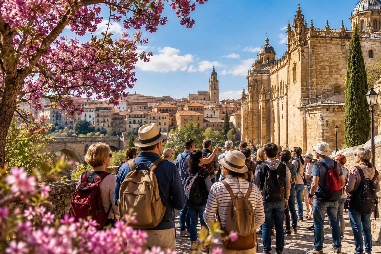 Guía práctica para organizar viajes culturales de grupos grandes en primavera por España peninsular